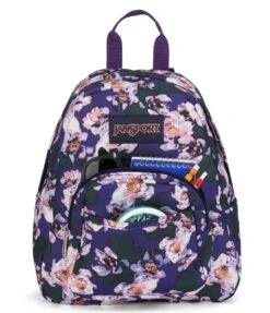 JanSport Half Pint Mini Backpack - Purple Petals -Jansport JS00TDH6 94B det3
