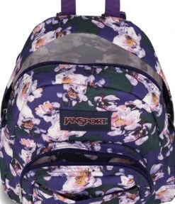JanSport Half Pint Mini Backpack - Purple Petals -Jansport JS00TDH6 94B interior