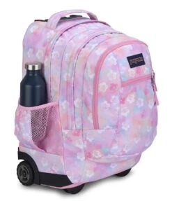 Jansport Driver 8 Wheeled Backpack - Neon Daisy -Jansport JS00TN89 AO5 det1