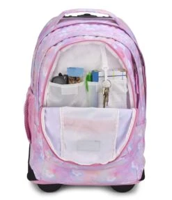 Jansport Driver 8 Wheeled Backpack - Neon Daisy -Jansport JS00TN89 AO5 det3