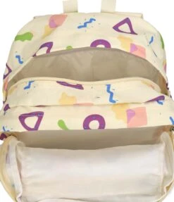 JanSport Cool Student Backpack - Memphis Mood Neon -Jansport JS0A2SDD AO9 Interior