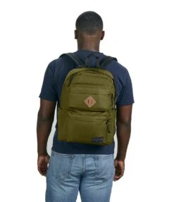 JanSport Double Break Backpack - Army Green -Jansport JS0A3P6S 7G3 model