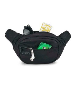 JanSport Fifth Ave FX Fanny Pack - Happy And Sad Black -Jansport JS0A3P7C AG5 det3