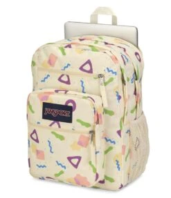 JanSport Big Student Backpack - Memphis Mood Neon -Jansport JS0A47JK AO9 det2