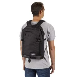 JanSport Gnarly Gnapsack 25 Backpack - Black Mini Ripstop -Jansport JS0A47L5 7R1 model