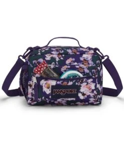 JanSport The Carryout Lunch Bag - Purple Petals -Jansport JS0A4NVG 94B det3
