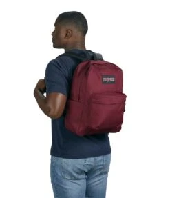 JanSport SuperBreak Plus Laptop Backpack - Russett Red -Jansport JS0A4QUE 04S model