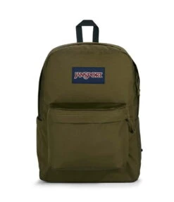 JanSport SuperBreak Plus Laptop Backpack - Army Green