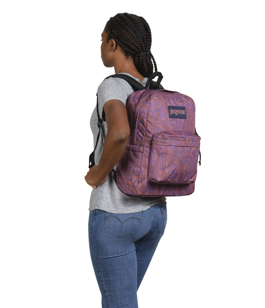 JanSport SuperBreak Plus Backpack - Moire Ripples 8 JanSport SuperBreak Plus Backpack - Moire Ripples - Image 8