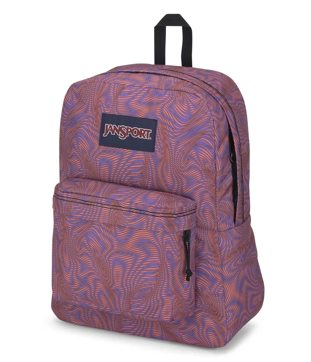 JanSport SuperBreak Plus Backpack - Moire Ripples 2 JanSport SuperBreak Plus Backpack - Moire Ripples - Image 2