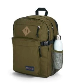 JanSport Main Campus Backpack - Army Green -Jansport JS0A4QUL 7G3 detail