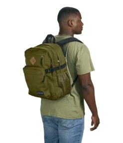 JanSport Main Campus Backpack - Army Green -Jansport JS0A4QUL 7G3 model