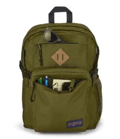 JanSport Main Campus Backpack - Army Green -Jansport JS0A4QUL 7G3 pocket