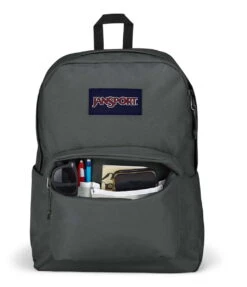 JanSport SuperBreak Backpack - Graphite Grey 11 JanSport SuperBreak Backpack - Graphite Grey -Jansport JS0A4QUT 7H6 pocket