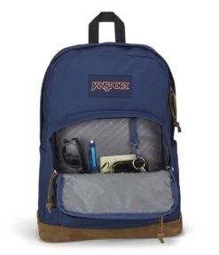 JanSport Right Pack Backpack - Navy 9 JanSport Right Pack Backpack - Navy -Jansport JS0A4QVA 003 pocket